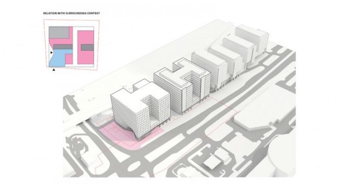 KAMJZ, Kurylowicz & Associates, energy efficient building, solar panels, Gdańsk Central Business District Development, Poland, mixed use building, Gdańsk, green roofs, rainwater recycling, office building, sustainable building, acoustic barrier, sun shade,