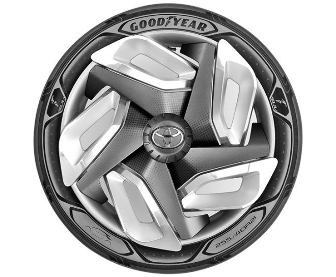 electric car, charging, battery, range anxiety, goodyear, concept, tire, bh03, car charged by tire, heat-gathering tire