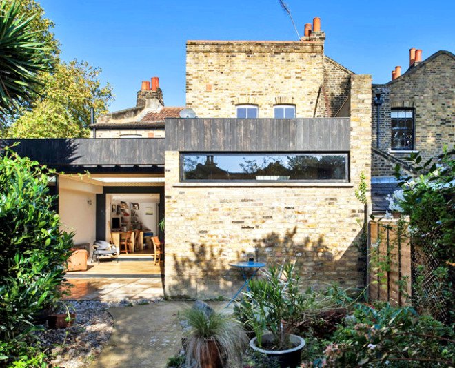 Gort Scott Architects, Victorian House, London, extension, green renovation, 19th century house, daylit house, timber facade, timber cladding, timber ceiling