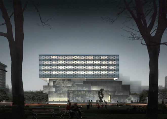 Ole Scheeren, Guardian Art Center, Guardian Art Center Beijing, Beijing, China, Buro Ole Scheeren, mixed use, mixed use development, hutong, Chen Dongsheng glass bricks, column-free space, multifunctional hall
