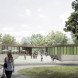nps tchoban voss, hager partner, new berlin architecture, swimming pool architecture, public swimming pool germany, german architecture, german green building, green roof germany