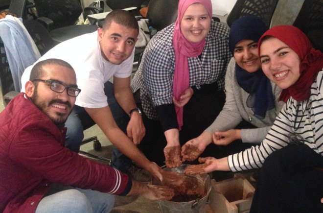 adobe, rammed earth, Egypt slum, slum design, Hand Over, green building slum, sustainable housing, slum housing, Cairo housing