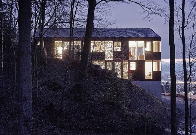 Jochen Specht, Austria, minimalist home, timber architecture, timber frame, floor heating, geothermal energy, green facade, mountain home, green renovation, renovated house