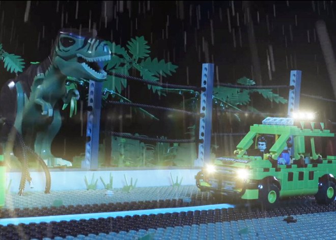 lego movie, jurassic park lego movie, paul hollingsworth, haley hollingsworth, jurassic park, lego building