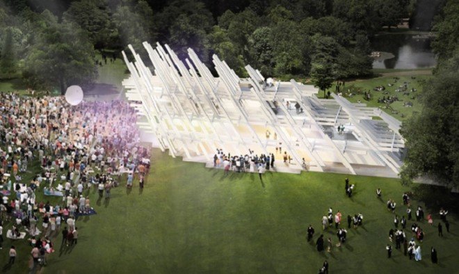 J. Mayer H. and Partner, Rubner Holzbau, Karlsruhe pavilion, temporary structure, wooden pavilion, glulam, timber architecture, pavilion, German architects, Germany