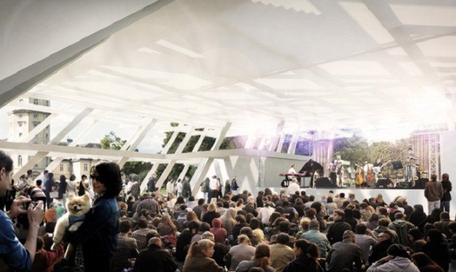 J. Mayer H. and Partner, Rubner Holzbau, Karlsruhe pavilion, temporary structure, wooden pavilion, glulam, timber architecture, pavilion, German architects, Germany