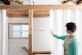 Kazuteru Matumura, Japan, green renovation, interior design, townhouse renovation, Japanese architects, curtains, flexible spaces, flexible walls, storage spaces, bicycle storage