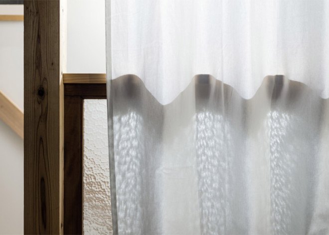 Kazuteru Matumura, Japan, green renovation, interior design, townhouse renovation, Japanese architects, curtains, flexible spaces, flexible walls, storage spaces, bicycle storage