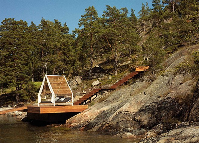 Patricia Urquiola, Kettal, outdoor furniture, tent, hammock, tiny house, pitched roof, green furniture, Spanish designer, design brand