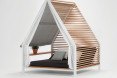 Patricia Urquiola, Kettal, outdoor furniture, tent, hammock, tiny house, pitched roof, green furniture, Spanish designer, design brand