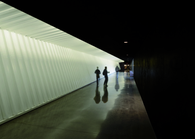 LEO A DALY, Minnesota, pedestrian link, tunnel, sheltered passage, underground architecture, outdoor amphitheater, green roof, green-roofed architecture