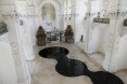 We Find Wildness, Bellelay, Romain Crelier, oil spill, motor oil, oil art, baroque architecture, art installation, art, waste oil, recycled oil,