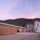 green roof, concrete, outbuilding, La Vall d'en Bas farm, Arnau Vergés, farm, Catalonia, black metal bridge, farmhouse,