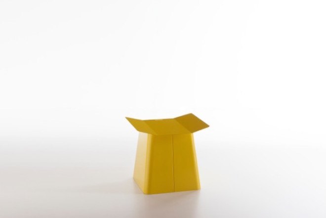 steel, steel matte, folded steel, Formabilio, Linito, Yu Ito, reader submitted content, eco-friendly cushion, eco-friendly fabric, steel matte, water-based varnish