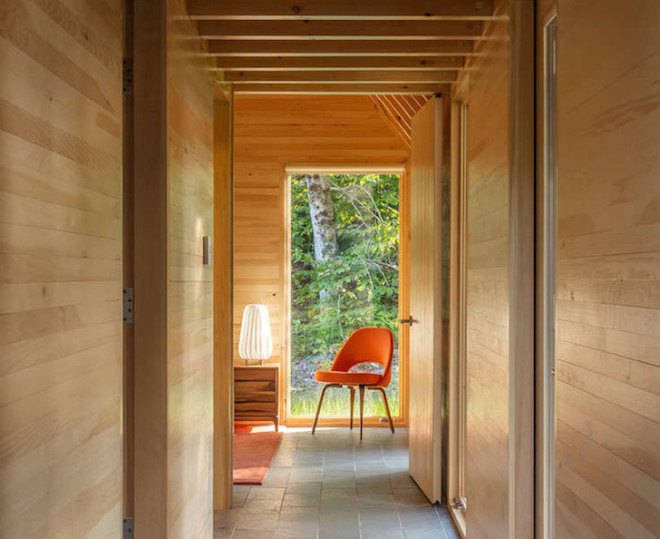 HGA Architects, Marlboro, Marlboro Music Festival, Vermont, Cape Cod, locally sourced materials, contemporary, slate shingles, cedar planks, stained cedar, red cedar, natural light, white pine, natural finishes