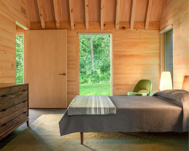 HGA Architects, Marlboro, Marlboro Music Festival, Vermont, Cape Cod, locally sourced materials, contemporary, slate shingles, cedar planks, stained cedar, red cedar, natural light, white pine, natural finishes