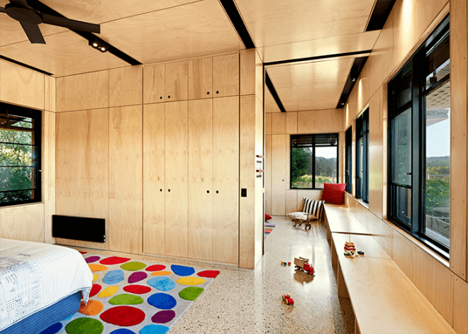 Mihaly Slocombe, Australian home, home addition, kids pod, australian architecture, glazed corridor, green design, eco design, sustainable design, green architecture