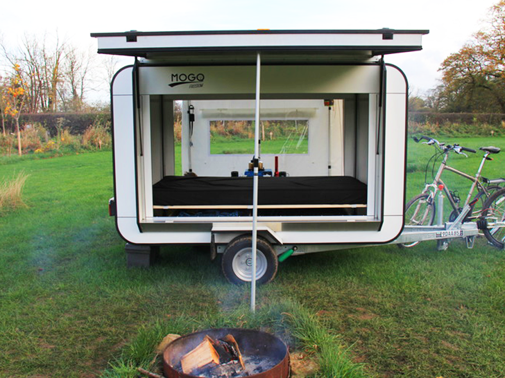 green design, eco design, sustainable design , Mogo Freedom, Mini trailer, mini camper, tiny trailer, Matjaz Korosec, tiny living, lightweight campers