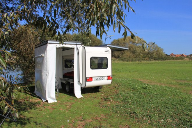 green design, eco design, sustainable design , Mogo Freedom, Mini trailer, mini camper, tiny trailer, Matjaz Korosec, tiny living, lightweight campers