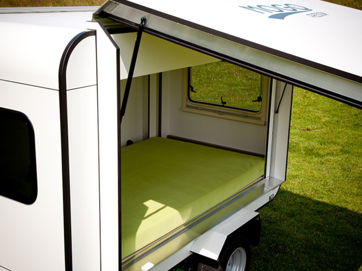 green design, eco design, sustainable design , Mogo Freedom, Mini trailer, mini camper, tiny trailer, Matjaz Korosec, tiny living, lightweight campers