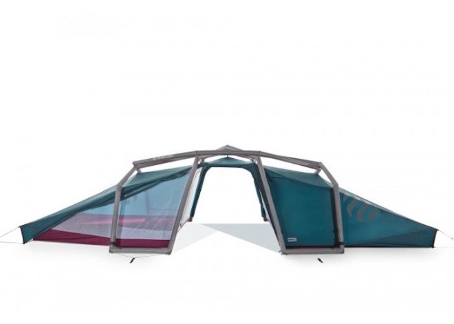 Nias, Heimplanet, inflatable tent, nylon, nylon tent, spacious tent, fast pitching tent, camping, one pump system, recyclable structure, inflatable diamond grid,