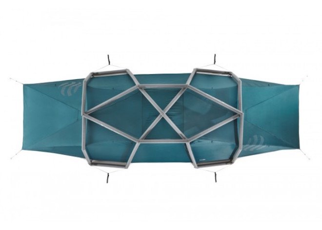 Nias, Heimplanet, inflatable tent, nylon, nylon tent, spacious tent, fast pitching tent, camping, one pump system, recyclable structure, inflatable diamond grid,