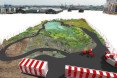 King’s Cross, Ooze architects, Marjetica Potrč, Of Soil and Water: King’s Cross Pond Club, King’s cross redevelopment, Efa Pfannes, ecosystem, small-scale pond, natural pool, natural swimming pool, natural pond, wetland plants