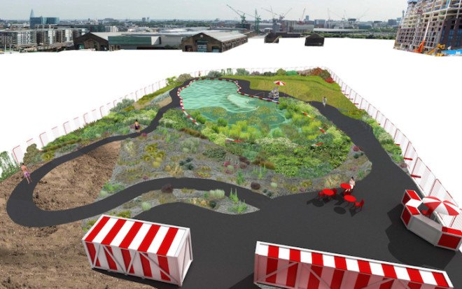 King’s Cross, Ooze architects, Marjetica Potrč, Of Soil and Water: King’s Cross Pond Club, King’s cross redevelopment, Efa Pfannes, ecosystem, small-scale pond, natural pool, natural swimming pool, natural pond, wetland plants