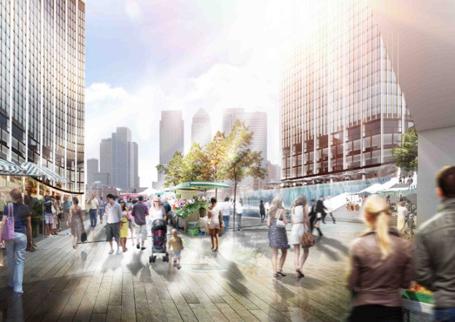 NBBJ, no shadow tower, shadowless towers, skyscrapers, tower design, natural lighting, reflective facade, concave facade, London, concept design, green architecture