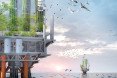 Noah Oasis skyscraper, offshore oil rigs, oil spill, marine life, bio-habitat, vertical habitat, green skyscraper, eVolo skyscraper competition 2015, coral reef, environmental destruction