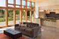 soycrete, soycrete stained concrete LED, CFL, natural ventilation, heat on demand, Yelm, open plan, Olympia Residence, Olympia Residence by Coates Design Architecture, Coates Design Architecture, modern house on the prairie, custom design house, stucco siding, acid washed concrete, birch, cedar,