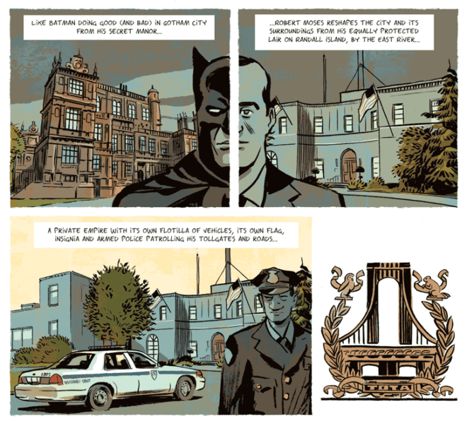 green design, eco design, sustainable design , Robert Moses graphic novel, Pierre Christin, Nobrow, olivier Balez, new york city books, Robert Moses The master builder of New York City