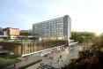 Samoo Architects & Engineers, South Korea, vertical louvers, cross-ventilation, natural ventilation, sustainable building, auditorium, energy-efficient building