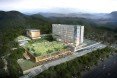 Samoo Architects & Engineers, South Korea, vertical louvers, cross-ventilation, natural ventilation, sustainable building, auditorium, energy-efficient building
