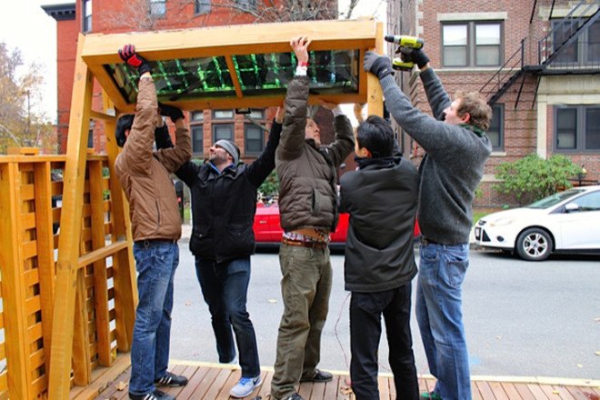 Wilhelmina Peragine, parklet, small parks, public spaces, green spaces, urban design, temporary park, student work, Boston, green innitiative, The Parkolation Project