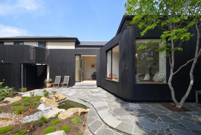 green design, eco design, sustainable design , Kontista + Co, Thomas Winwood Architecture, Merton House, adaptive reuse, updated Victorian home, LED Lighting, Double glazed windows, curving glass curtain