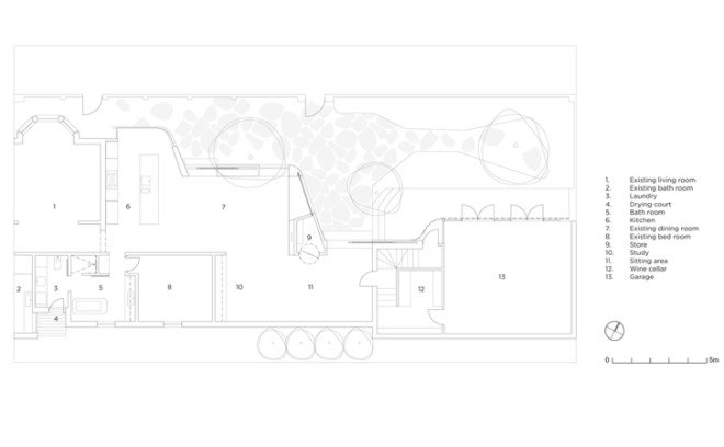 green design, eco design, sustainable design , Kontista + Co, Thomas Winwood Architecture, Merton House, adaptive reuse, updated Victorian home, LED Lighting, Double glazed windows, curving glass curtain