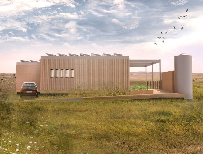NexusHaus, solar decathlon, affordable housing, pavilion, solar power, solar panels, rainwater harvesting, cradle-to-cradle, aquaponic system, heat pump