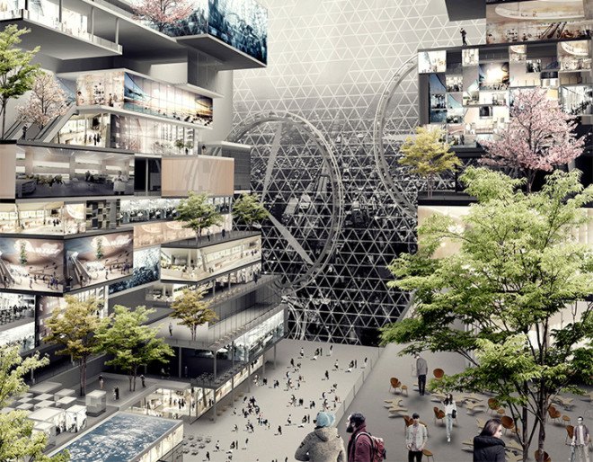 skyscraper, eVolo skyscraper competition 2015, Chernobyl, nuclear disaster, nuclear power, environmental destruction, air purification, water purification, solar power