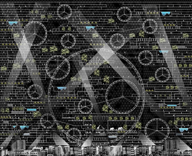 skyscraper, eVolo skyscraper competition 2015, Chernobyl, nuclear disaster, nuclear power, environmental destruction, air purification, water purification, solar power
