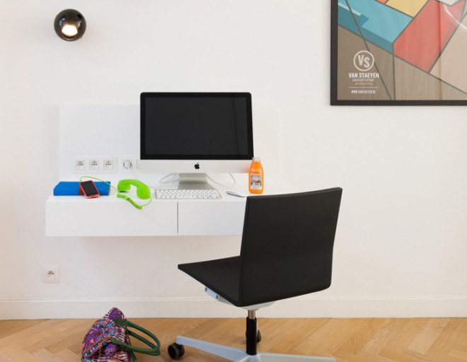 VAN STAEYEN Interior Architects, bedroom, small spaces, built-in beds, transformable furniture, transforming furniture, Belgian architects, interior design