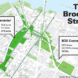 WXY Studio, Brooklyn Strand, Claire Weisz, greenway brooklyn, Borough Hall Park, Cadman Plaza Park, Commodore Barry Park and the Brooklyn bridge, Manhattan bridges, landscape design nyc, brooklyn strand design, strand map, urban design, landscape plans nyc,