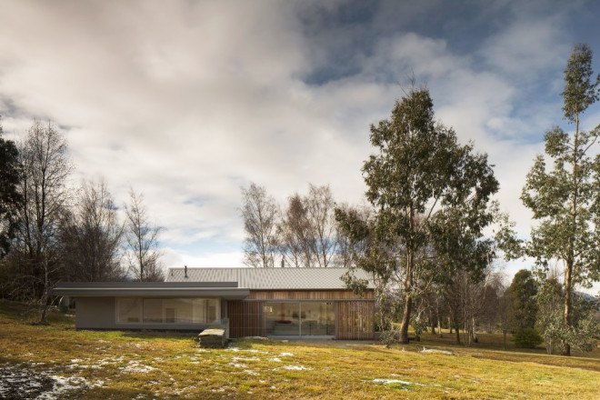 Wakatipu guest house, guests houses, New Zealand guest house, guest house architecture, guest house designs, New Zealand architecture, green design, green architecture, small homes, Team Green Architects, cedar shutters, natural home, environmentally friendly design