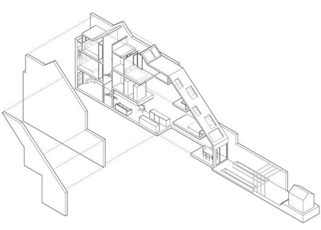 London, alma-nac, extension, green renovation, UK architects, terraced home, narrow house, small spaces, small budget