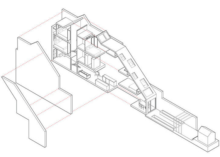 London, alma-nac, extension, green renovation, UK architects, terraced home, narrow house, small spaces, small budget