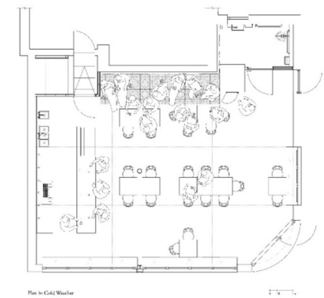 passive heating, masonry heat, kachelofen, buffalo new york, buffalo, cafe with passive heating, century-old buildings, century-old renovation projects, stephanie davidson, georg rafailidis