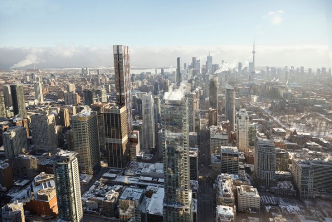 foster and partners, foster + partners, toronto, the one tower, toronto tallest tower, toronto residential tower, toronto residential highrise, toronto mixed use tower, new downtown toronto buildings