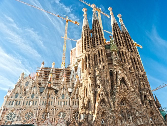 sagrada familia, antoni gaudi, barcelona, basilica, spain, spanish church, 3d printing, 3d printed models, 3d printed architecture, Jordi Coll
