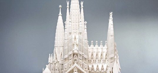 sagrada familia, antoni gaudi, barcelona, basilica, spain, spanish church, 3d printing, 3d printed models, 3d printed architecture, Jordi Coll