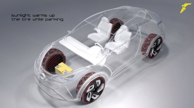 electric car, charging, battery, range anxiety, goodyear, concept, tire, bh03